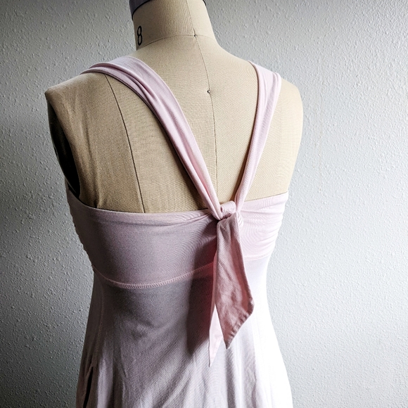 Lululemon Reversible Pink/Gray Adjustable Jersey Midi Dress - Picture 3 of 16